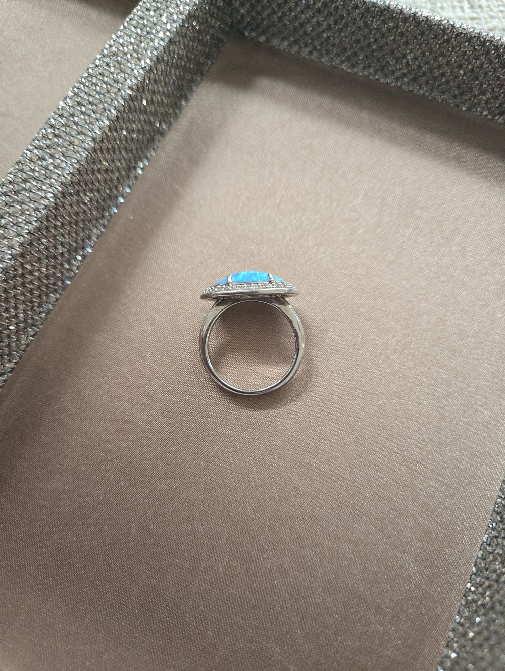 Kendra Scott Emmaline Blue Kyocera Opal Ring - Picture 2 of 9